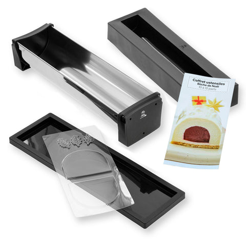Coffret ustensiles bûche de Noël 30cm - Alice Délice