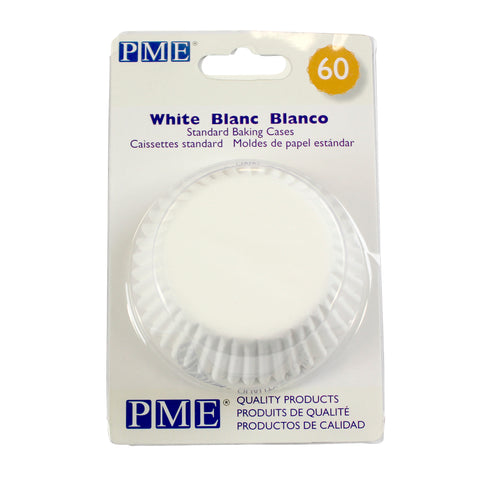 100 mini caissettes pour muffins et cupcakes blanches 3.3 x