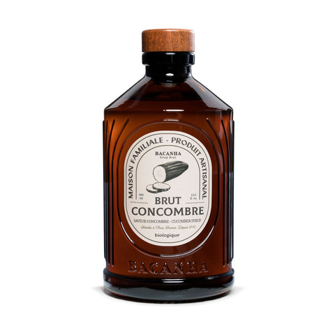 Sirop Concombre bio 400 ml Brut - Bacanha