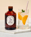 Sirop Pêche blanche bio 400 ml Brut - Bacanha