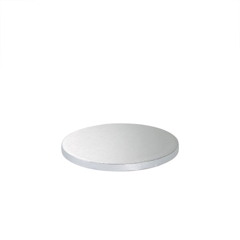 Cake drum : base épaisse pour gâteau ronde argentée 20 cm