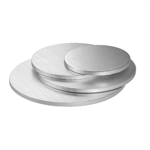 Cake drum : base gâteau ronde argentée 35cm- Patisdecor