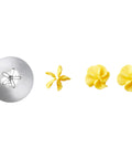 Douille en inox : fleur 4 mm  224 - Wilton