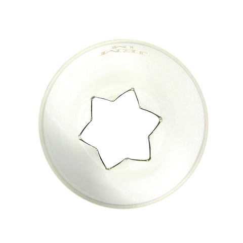 Douille en inox : cannelée étoile 14 mm  1M - PME