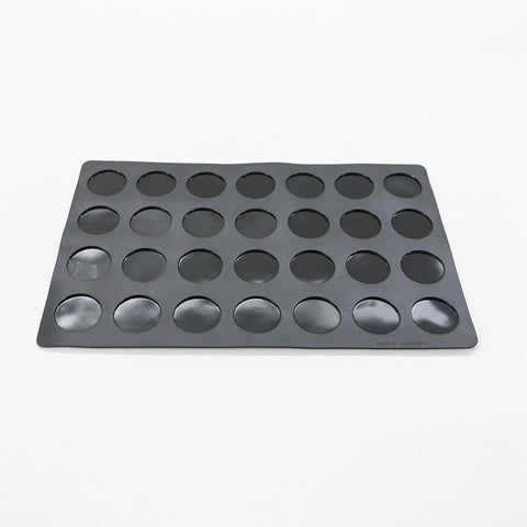 Coffret macarons : 2 tapis 28 empreintes macaron, 1 douille