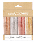 4 sucres pailletés : or. or rose. argent et rubis 76