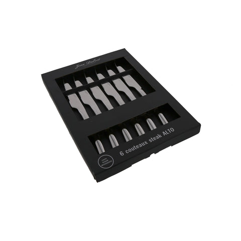 Set de 6 couteaux steak inox Alto - Jean Dubost