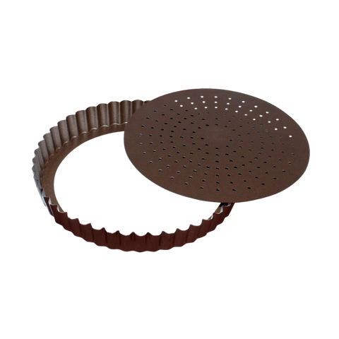 Moule tarte fond mobile anti adhérent 30cm-Alice Délice