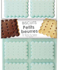 Moule en silicone 8 biscuits petit beurre - Scrapcooking