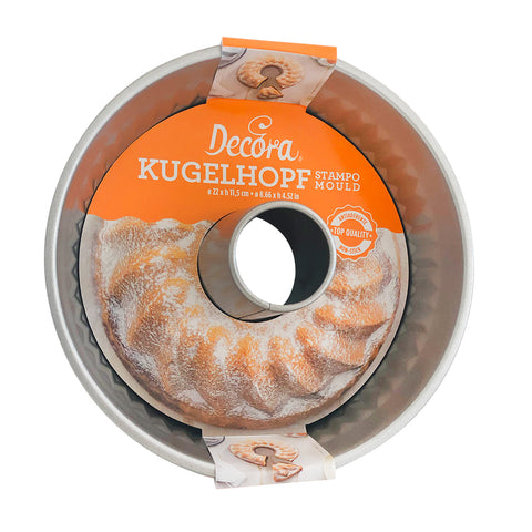 Moule à kouglof en métal anti adhésif 22 x 11.5 cm - Decora