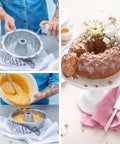Moule à bundt cake en métal anti adhésif Diamond 20 x 8 cm