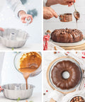 Moule à bundt cake en métal antiadhésif 27 x 8.5 cm - Decor