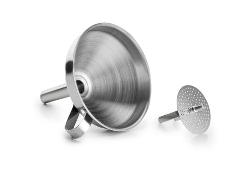 Entonnoir en inox. diamètre 10 cm avec filtre - Ibili