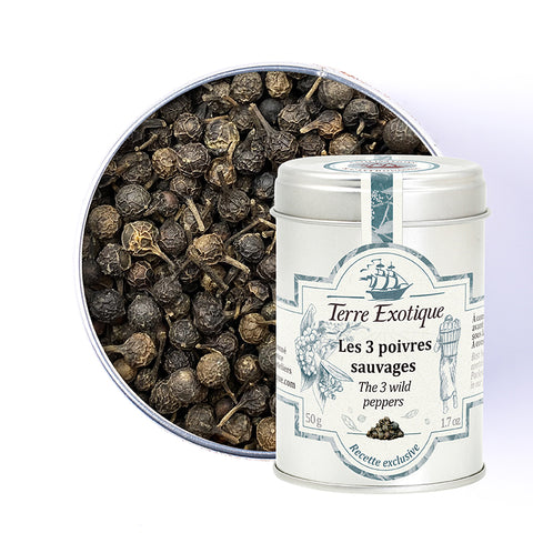 Les 3 poivres sauvages 50 gr - Terre exotique