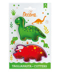 Kit 2 emporte-pièces en plastique : Dinosaure - Décora
