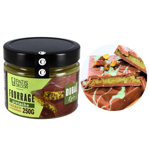 Fourrage Dubaï pistache kadayif 250 gr - Patisdecor