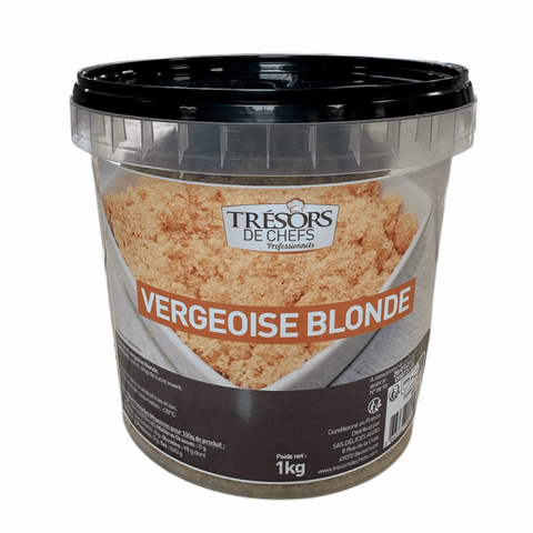 Sucre vergeoise blonde 1 kg - Trésors de Chefs