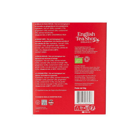 Coffret Prismes Hiver Rouge 12 sachets - English Tea Shop