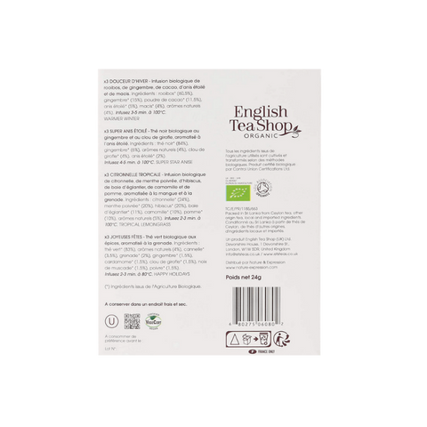 Coffret Prismes Hiver Blanc 12 sachets - English Tea Shop