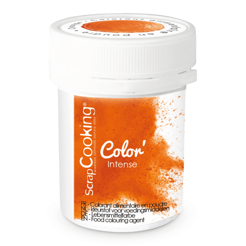 Colorant poudre hydrosoluble Orange 5g - Scrapcooking