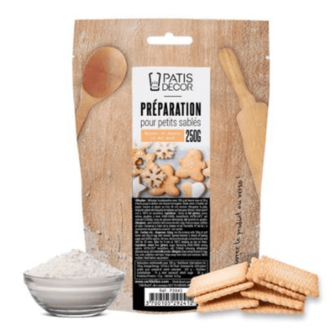 Préparation pour petits sablés natures 250g - Patisdécor