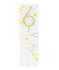 Bougie chiffre 6 Happy confetti - Wondercandle