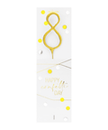 Bougie chiffre 8 Happy confetti - Wondercandle