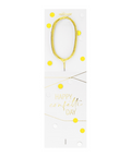 Bougie chiffre 0 Happy confetti - Wondercandle