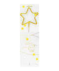 Bougie étoile Happy confetti - Wondercandle