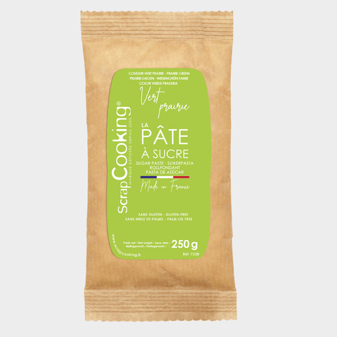 Pâte à sucre vert prairie 250 gr - Scrapcooking