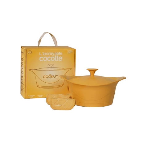 Coffret l'Incroyable Cocotte sans PFAS 24 cm Mangue - Cookut
