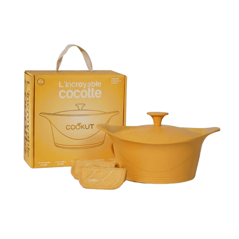 Coffret l'Incroyable Cocotte sans PFAS 28 cm Mangue - Cookut